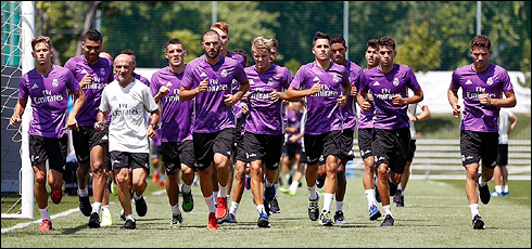 Drużyna Realu Madryt podczas okresu przygotowawczego